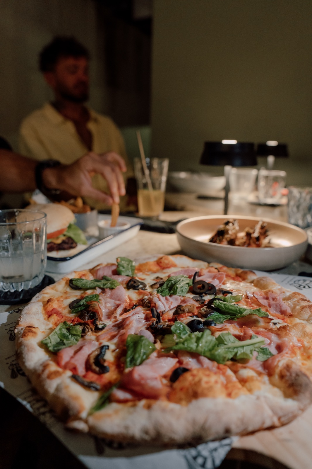 Wood Fired Sourdough Pizza with Blistered Crust at Tribute Unawatuna